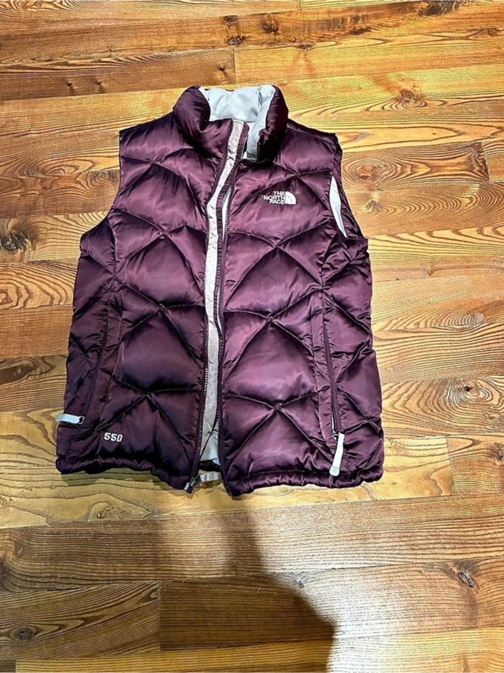 The North Face 550 Puffer Vest in Purple